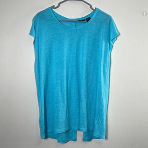 Tahari 100% Linen Sleeveless Tunic‎ Top Size XL